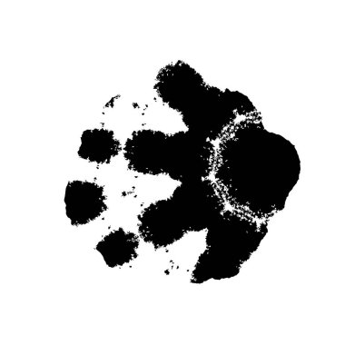 Beyaz arkaplanda siyah leke, vektör illüstrasyonu