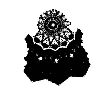 Beyaz arkaplanda siyah leke, vektör illüstrasyonu