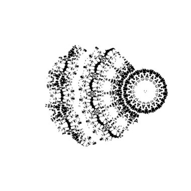 Beyaz arkaplanda siyah leke, vektör illüstrasyonu