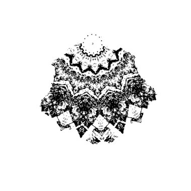 Beyaz arkaplanda siyah leke, vektör illüstrasyonu