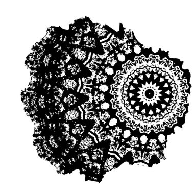 Beyaz arkaplanda siyah leke, vektör illüstrasyonu