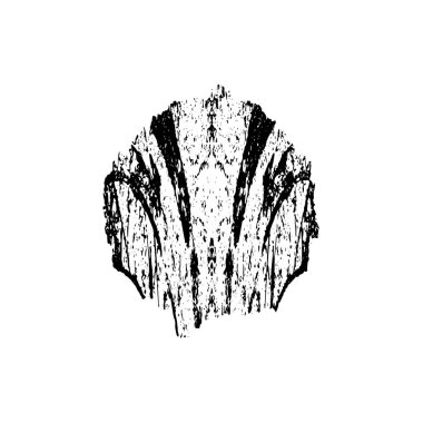 Beyaz arkaplanda siyah leke, vektör illüstrasyonu