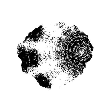 Beyaz arkaplanda siyah leke, vektör illüstrasyonu