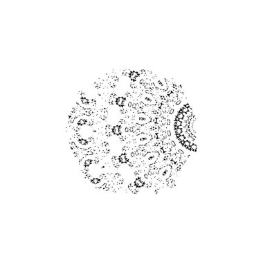 Beyaz arkaplanda siyah leke, vektör illüstrasyonu