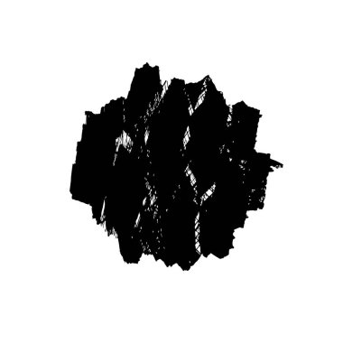 Beyaz arkaplanda siyah leke, vektör illüstrasyonu