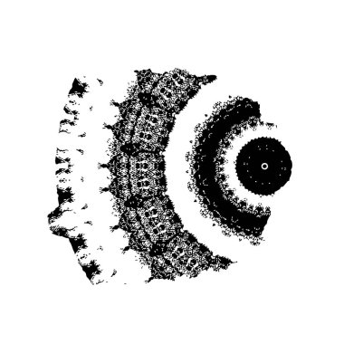 Beyaz arkaplanda siyah leke, vektör illüstrasyonu