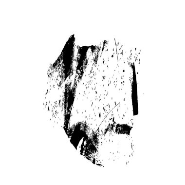 Beyaz arkaplanda siyah leke, vektör illüstrasyonu