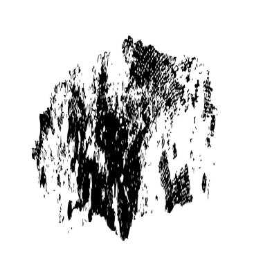 Beyaz arkaplanda siyah leke, vektör illüstrasyonu