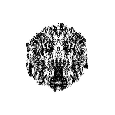 Beyaz arkaplanda siyah leke, vektör illüstrasyonu