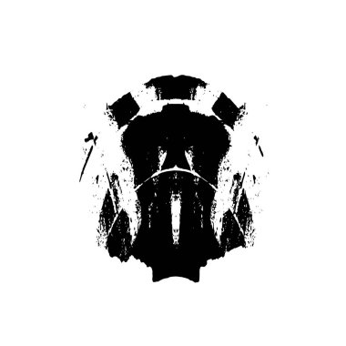 Beyaz arkaplanda siyah leke, vektör illüstrasyonu