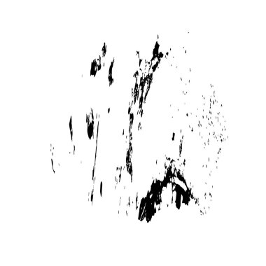 Beyaz arka planda siyah nokta. grunge soyut el boyaması ögesi 