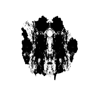 Beyaz arka planda siyah nokta. grunge soyut el boyaması ögesi 