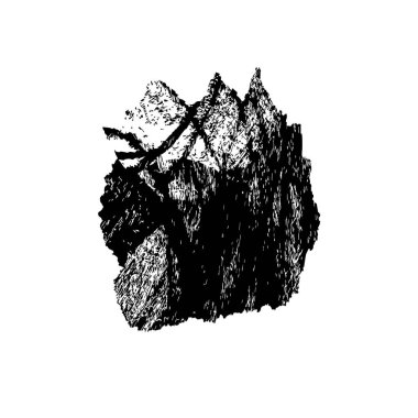 Beyaz arkaplanda soyut grunge baskısı, vektör illüstrasyonu