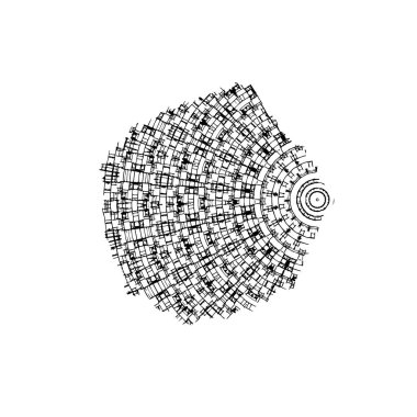 vektör soyut geometrik şekil. tasarım ögesi.