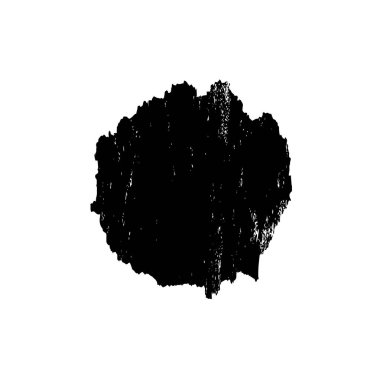 Beyaz arka planda siyah nokta. grunge soyut el boyaması ögesi 