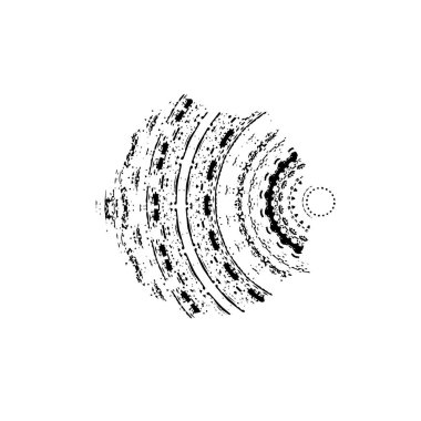 Soyut geometrik şekil. tasarım elemanı. vektör illüstrasyonu 