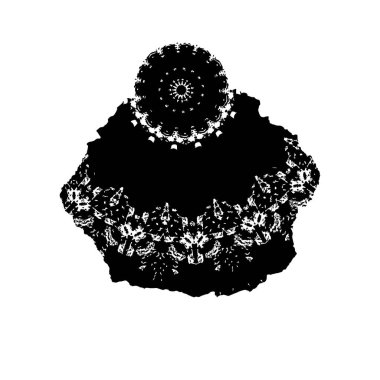 Soyut geometrik şekil. tasarım elemanı. vektör illüstrasyonu 