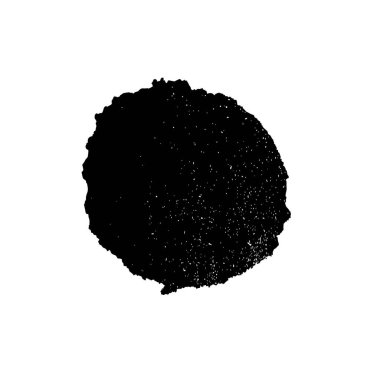 Beyaz arka planda siyah nokta. grunge soyut el boyaması ögesi 