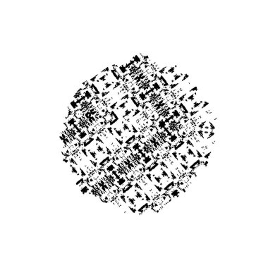 Soyut geometrik şekil. tasarım elemanı. vektör illüstrasyonu 