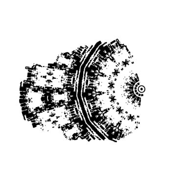 Soyut geometrik şekil. tasarım elemanı. vektör illüstrasyonu 