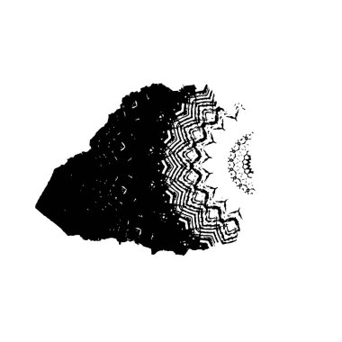 Soyut geometrik şekil. tasarım elemanı. vektör illüstrasyonu 