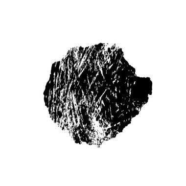 Grunge fırça darbesi vektör çizimi. el çizimi siyah mürekkep fırçası vuruşu.