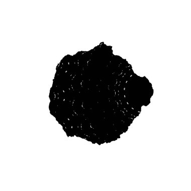 el siyah beyaz mürekkep lekesi