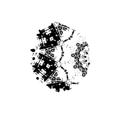 monokrom desenli soyut siyah beyaz grunge arkaplanı.