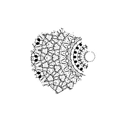 Soyut geometrik şekil. tasarım elemanı. vektör illüstrasyonu 