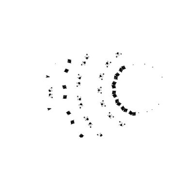 Soyut geometrik şekil. tasarım elemanı. vektör illüstrasyonu 