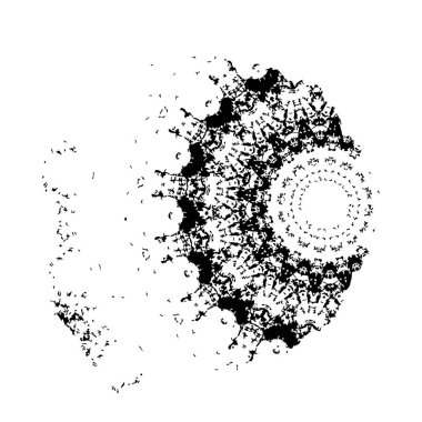 Soyut geometrik şekil. tasarım elemanı. vektör illüstrasyonu 