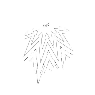 Monokrom elementlerle soyut desen. vektör illüstrasyonu