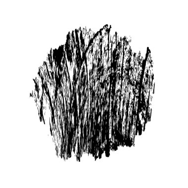 Beyaz arka planda siyah nokta. grunge soyut el boyaması ögesi 