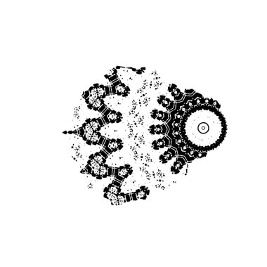 Monokrom elementlerle soyut desen. vektör illüstrasyonu