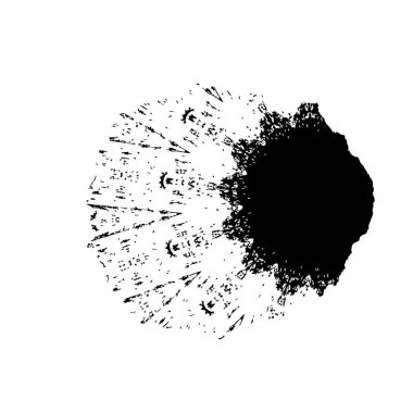 Beyaz arkaplanda soyut koyu geometrik çizim