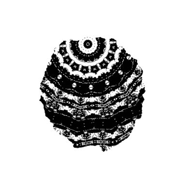 Monokrom elementlerle soyut desen. vektör illüstrasyonu