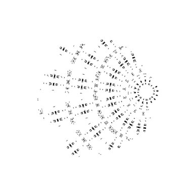 Monokrom elementlerle soyut desen. vektör illüstrasyonu