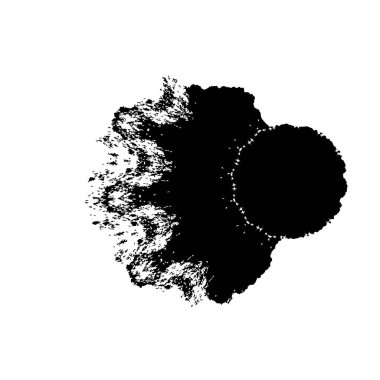 siyah ve beyaz soyut geometrik şekil. tasarım elemanı. vektör illüstrasyonu 