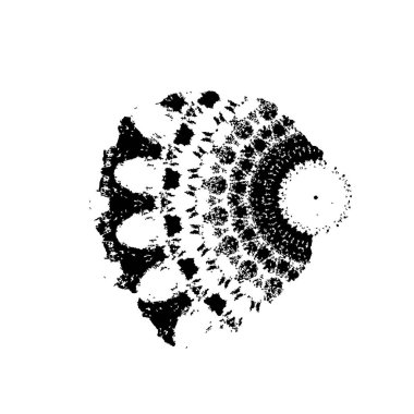 siyah ve beyaz soyut geometrik şekil. tasarım elemanı. vektör illüstrasyonu 