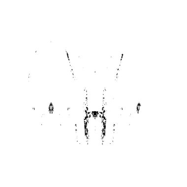 Beyaz arka planda siyah nokta. grunge soyut el boyaması ögesi 