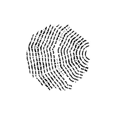 parmak izi ikonu. vektör illüstrasyonu