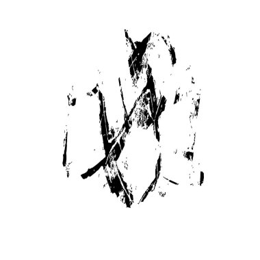 creative element of black brush stroke on white background 