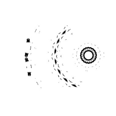 creative element of black brush stroke on white background 