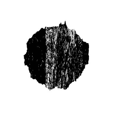 creative element of black brush stroke on white background 