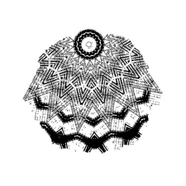 creative element of black brush stroke on white background 