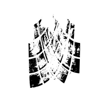 creative element of black brush stroke on white background 