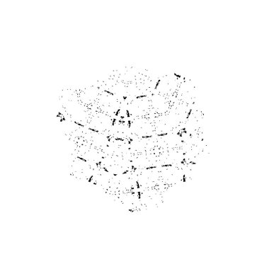 vektör el çizimi bir kar tanesinin