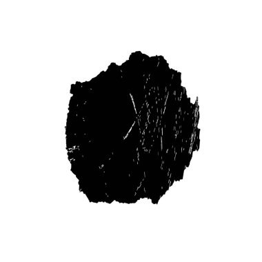 siyah grunge mürekkebi yuvarlak leke