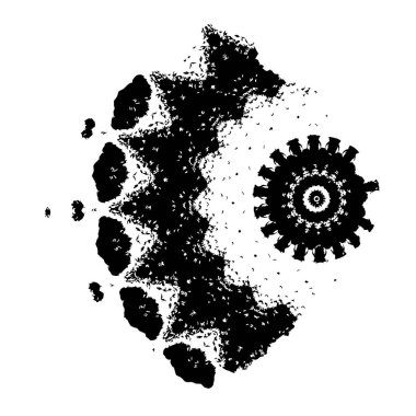 Siyah ve beyaz desenli soyut grunge arkaplanı