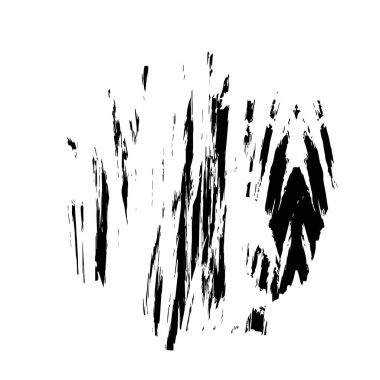 siyah fırça darbesi dokusu. grunge soyut el - boyanmış element.